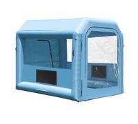 VEVOR Cabine de Peinture Gonflable 3x2,5x2,5 m, Tente Peinture Gonflable Automobile avec Souffleur Puissant de 550 W et Système de Filtration, Station de Travail pour Pose de Peinture Atelier Garage