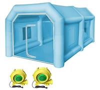 Cabine de Peinture Gonflable Tente Peinture en Tissu Oxford 4×2,5×2,2m pour Garage