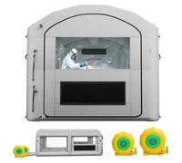 VEVOR Cabine de peinture gonflable portable, 396,24 x 243,8 x 243,8 cm. Cabine de peinture gonflable, tente de peinture pour voiture avec système de filtration d'air et 2 ventilateurs. Cabine de peint