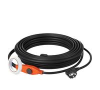 VEVOR Câble Chauffant Tuyaux Antigel 25 m 23 W/m avec Thermostat Intégré, Installation Pratique pour Conquérir l'Hiver du Gel, Protection Conduites d'Eau Maison, Tuyaux en PVC, en Métal, en Plastique
