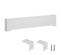 VEVOR Cache pour Plinthe Chauffante, Série Basic, Couvercle pour Chauffage Électrique Standard, 91,6 cm, Ventilation et Chaleur Efficaces, Cache de Remplacement en Acier pour Chambre à Coucher, Blanc