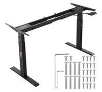 VEVOR Cadre De Bureau Debout Double Moteur Hauteur Réglable 65-129cm Longueur 110-178cm Noir
