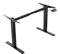 VEVOR Cadre de bureau debout, hauteur réglable 70-117 cm, pieds de bureau d'ordinateur électrique, longueur 90-135 cm, base de poste de travail ergonomique pour maison, bureau, cadre uniquement, noir