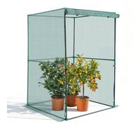 VEVOR Cage à Culture Jardin 1,2x1,2x1,8 m Cage à Plantes avec Porte Zippée pour Tomates, Filet Anti Oiseaux Résistante au Vent Filet de Protection de Plantes Couverture de Potager Surélevé Extérieur