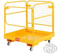 VEVOR Cage de sécurité chariot élévateur - Nacelle pliable 92x92 cm 544 kg 1-2 pers
