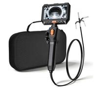 VEVOR Caméra Endoscopique 180° 2 Voies Endoscope avec Sonde 3,9 mm Caméra Inspection pour Canalisation Automobile avec Éclairage, Écran IPS HD 5 pouces, Câble Serpent Flexible 1,5 m, Zoom 8x, 5000 mAh