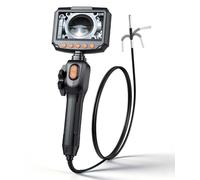 VEVOR Caméra Endoscopique 180° 2 Voies Endoscope avec Sonde IP67 3,9 mm Caméra Inspection pour Canalisation Automobile, avec Éclairage, Écran IPS HD 4,3 pouces, Câble Serpent Flexible 1,5 m, Zoom 8x