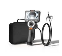 VEVOR Caméra Endoscopique 360° 4 Voies Endoscope 1080p Caméra Inspection pour Canalisation Automobile, avec Éclairage, Sonde IP67 8 mm, Écran IPS HD 4,5 Pouces, Câble Serpent Flexible 1,5 m, Zoom 8X
