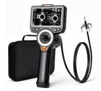 VEVOR Caméra Endoscopique 360° 4 Voies Endoscope 1080p Caméra Inspection pour Canalisation et Automobile, avec Sonde 6,2 mm, Éclairage, Écran IPS HD 4,5 pouces, Câble Serpent Flexible 1,5 m, Zoom 8x