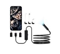 VEVOR Caméra Endoscopique avec Câble Semi-rigide 3 m, Endoscope HD 1920p pour Android et iOS, avec 8 Lumières LED Réglables, Zoom, Étanche IP67, Caméra Serpent d'Inspection pour Automobile, Plomberie