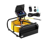 VEVOR Caméra Inspection Canalisation 50 m Endoscope Drain avec Écran 4,3'' avec Lumière 6 LED Réglables, Carte SD 16 Go, Zoom 3X, Vidéo, Étanche IP68, pour Conduit, Égout, Plomberie, Tuyaux, Maison