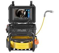 VEVOR Caméra Inspection Canalisation 70 m Endoscope Drain Auto-nivellement, avec Émetteur 512 Hz, Compteur de Distance, Écran 9'', Étanche IP68, 12 LED, Carte SD 32 Go, pour Conduit, Égout, Tuyaux