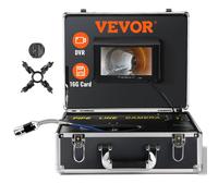 VEVOR Caméra Inspection Canalisation Égout 50 m Écran 7'' Fonction DVR 12 LED