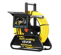 VEVOR Caméra Inspection Canalisation Endoscopique Autonivelante 50 m Écran HD