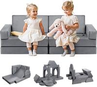 VEVOR Canapé pour enfants Canapé modulaire 14 pièces pour enfants Canapé modulable Canapé de jeu Canapé pour enfants à monter soi-même