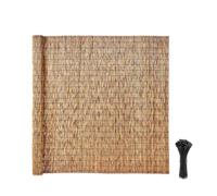 VEVOR Canisse en Roseau Naturel 1,8x5 m, Brise Vue en Roseau Naturel en Rouleau, Clôture Décorative pour Balcon, Terrasse et Jardin, Panneau d'Occultation Extérieur pour Séparation et Intimité, Marron