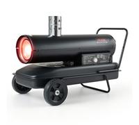 VEVOR Canon à Chaleur Diesel 30 kW à Combustion Indirecte, Chauffage Diesel/Kérosène à Air Pulsé avec Thermostat Réglable, Générateur d'Air Chaud pour Garages, Entrepôts, Ateliers et Chantiers, Noir