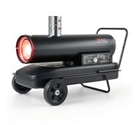 VEVOR Canon à Chaleur Diesel 30 kW à Combustion Indirecte, Chauffage Diesel/Kérosène à Air Pulsé avec Thermostat Réglable, Générateur d'Air Chaud pour Garages, Entrepôts, Ateliers et Chantiers, Noir