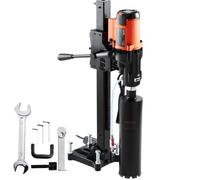 VEVOR Carotteuse à Diamant avec Support Max. Diamètre 20 cm Max. Profondeur 60 cm 2500 W Perceuse au Diamant Perçage Humide et Sec 750 tr/min Appareil de Forage Diamant pour Béton Armé Construction