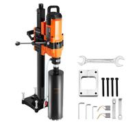 VEVOR Carotteuse à Diamant Diamètre de Perçage 20-300 mm, Perceuse au Diamant avec Support 3500 W, Appareil de Forage Diamant Perçage Humide et Sèche, pour Béton, Brique, Marbre, Construction