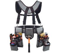 VEVOR Ceinture porte-outils bretelles 22 poches – tour de taille 81-173 cm amovible pour électricien