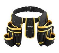 VEVOR Ceinture Porte Outil 28 Poches Ceinture à Outils Tour de Taille Ajustable 78,7-121,9 cm Sacoche Charpentier Amovible Réglable Sac à Outils pour Électricien Construction Homme Chantier Bricolage