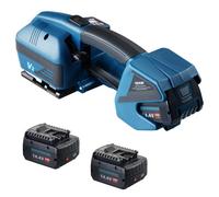 Cercleuse électrique VEVOR, pour feuillards PP-PET 0,35"-0,63", outil de cerclage électrique portable avec affichage numérique, outil de cerclage automatique alimenté par batterie 2 x 4000 mAh pour pa
