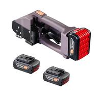 VEVOR Cercleuse électrique pour sangles PP PET 1-2 cm, outil de cerclage électrique portable avec affichage numérique, machine à cercler auto alimenté par batterie pour palettes boîtes d'emballage