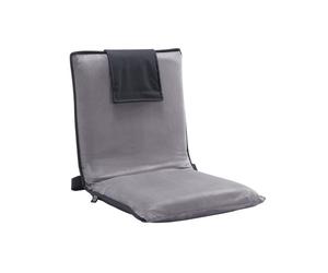 VEVOR Chaise de sol pliante, fauteuil de sol à 6 positions réglables, chaise de méditation portable avec dossier pour lire, regarder la télévision et jouer, pour enfants, adolescents et adultes, gris