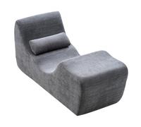 VEVOR Chaise longue ergonomique pour yoga, chaise de yoga moderne en mousse incurvée sans os pour massage, étirements, relaxation, exercice, idéale pour intérieur, salon, chambre ou balcon, gris