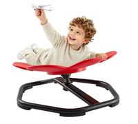 VEVOR Chaise Rotative Sensorielle pour Enfants 3-12 Ans Forme Fleur Rouge | Siège Sensoriel Pivotant pour Enfants Autistes ou TDAH, Charge 100 kg, Jouet Sensoriel Coordination et Équilibre, 525x525 mm