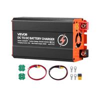 Chargeur de batterie DC-DC VEVOR avec MPPT 350 W 30 A, amplificateur de charge à double entrée pour panneau solaire/alternateur, compatible avec les batteries LiFePO4 et au plomb, 12 V/24 V-12 V/24 V,