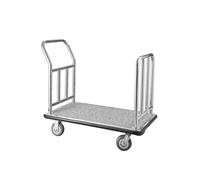 VEVOR Chariot à bagages hôtel – Plate-forme 340 kg – Cadre avant amovible – Moquette grise