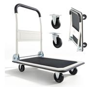 VEVOR Chariot plateforme pliable YZ8023 – 149,69 kg – 73,5x48 cm – roues pivotantes, poignée compacte