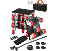 VEVOR Chariot de Déménagement 4PCS Déplace Meubles Lourds Capacité Charge 1575 kg 5 Roues Pivotantes 360° Plateau Roulant Manutention Déménageur Acier Carbone pour Meuble Réfrigérateur Canapé Armoire