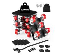 VEVOR Chariot de Déménagement 4PCS Déplace Meubles Lourds Capacité Charge 544 kg 5 Roues Pivotantes 360° Plateau Roulant Manutention Déménageur Acier Carbone pour Meuble Réfrigérateur Canapé Armoire