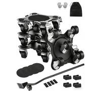 VEVOR Chariot de Déménagement 4PCS Déplace Meubles Lourds Capacité Charge 544 kg 5 Roues Rotatives 360° Plateau Roulant Manutention Déménageur Acier Carbone pour Meuble Réfrigérateur Canapé Armoire