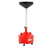VEVOR Chariot de récupération d'huile 30 L, Chariot de récupération d'huile avec hauteur d'entonnoir réglable, Récupérateur d'huile portable avec roues, Vidange de transfert de liquide et de carburant