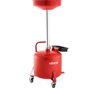 VEVOR Chariot de récupération d'huile 30 L, Chariot de récupération d'huile avec hauteur d'entonnoir réglable, Récupérateur d'huile avec roues & caisse à outils, Vidange de transfert de liquide et de 