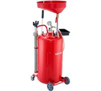 VEVOR Chariot de récupération d'huile 79 L, Chariot de récupération d'huile avec hauteur d'entonnoir réglable, Réservoir de récupération d'huile avec roues, Vidange de transfert de liquide et de carbu