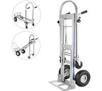 VEVOR 3 EN 1 Chariot pliable en aluminium 250/350 kg Chariot pliable manuel avec 2 ou 4 roues Chariot pliable manuel aluminium Glissière d'escalier