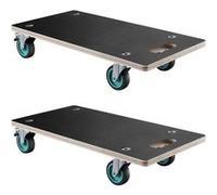 VEVOR Chariot Déménagement Capacité 250kg Chacun 57,4x29x11,7cm Avec 4 Roues Silencieuses
