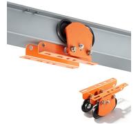 VEVOR Chariot Manuel pour Palan Électrique 998 kg Chariot à Poutre en I, Compatible PA600 PA700 PA800 PA900 PA1000, Largeur de Bride Réglable 68-110 mm, pour Poutres Droites et Courbes, Roues Doubles