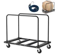 VEVOR Chariot porte-plaques 816,5 kg – roulettes pivotantes, sangle d'arrimage, 2 rampes, noir