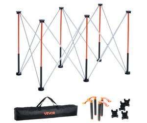 VEVOR Châssis Pliable Établi 126,6x66,5 cm, Support Table de Travail Charge 1135 kg, sans Assemblage, Pied d’Établi Portable avec Sac de Rangement, Plateau de Table NON Inclus, pour Garage Atelier