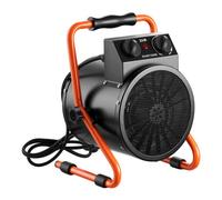 VEVOR Chauffage de Serre 2000 W Chauffage Soufflant Électrique Portable, avec Modes Chauffage et Ventilation, pour Serre de Jardin, Maison et Bureau, Angle Réglable 25°, IPX4, Protection Surchauffe