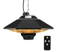 VEVOR Radiateur infrarouge plafond suspendu SHL-2000BR 2000 W IP34 télécommande chaîne réglable