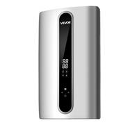 VEVOR Chauffe-Eau Électrique Instantané 24 kW Triphasé, sans Réservoir à Puissance Réglable 18/21/24 kW, pour Douche et Cuisine, Commande Tactile LED, Élément Chauffant en Aluminium Moulé, 30-55 °C
