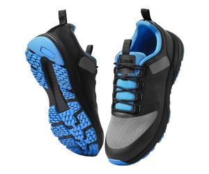 VEVOR Chaussures de Cross-training, Pointure US 12, Baskets Largeur M, avec Soutien Voûte Plantaire, Lacets Réglables, pour Course, Entraînement, Gymnastique, Promenade du Chien, Haltérophilie, Noir