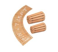 VEVOR Chemin de Jardin en Bois, 218x43 cm, Allée de Jardin Incurvée Déroulante Antidérapante Décorative en Cèdre avec Connexion par Câble Métallique, pour Fêtes, Mariages, Cour, Terrasse, Extérieur